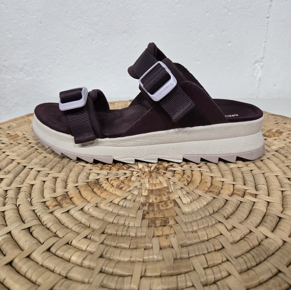 Merrell Low Wedge Platform Strappy Sandals - Picture 2 of 7